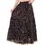 Decot Paradise Black Color Polka Dots Printed Long Skirt For Womens