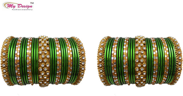 Green hot sale bridal chura