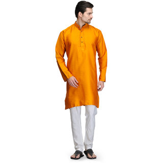 Saffron color kurta new arrivals pajama