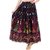 Decot Paradise Blue Color Printed Long Regular Fit Skirt For Womens