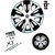 Autowheel 13 inch Double Color Wheel Cover- Maruti Estilo (Set of 4)