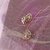 Mahi Crystal Floral Heart Rose Gold Rhodium Plated Pendant Set For Women N 