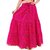 Decot Paradise Pink Color Lahriya Printed Cotton Regular Fit Long Skirt