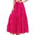 Decot Paradise Pink Color Lahriya Printed Cotton Regular Fit Long Skirt