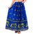 Decot Paradise Blue color Animal Printed cotton Regular fit long Skirt