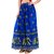 Decot Paradise Blue color Animal Printed cotton Regular fit long Skirt