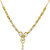 Mahi CZ Floral Pearl Gold Plated Necklace Set for Women NL1103662G