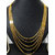 Five line Golden chain long necklace