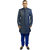 Blackthread Blue Colour  - Hand Embroidered Sherwani