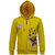 Kothari Girls Casual Yellow Fleece Cotton Polyester Hooded Sweatshirt