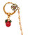 Sushtio  Golden With Red Stone Studded Nose Ring  For Women JSMJWNR0055