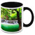 Homesogood Water Cooling Down Thirsty Nature White Ceramic Coffee Mug - 325 Ml