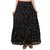 Rajasthani Bandeg Polka Dots Black Color Printed  Ethnic Cotton  Long Skirt
