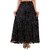 Rajasthani Bandeg Polka Dots Black Color Printed  Ethnic Cotton  Long Skirt