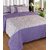 Geo Nature purple Poly-Cotton Double Bed sheet with 2 pillow cover (GB2S002)