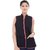 Jaipur Kurti Reversible Pure Cotton Pink and Black Sleeveless Quilted Jacket