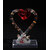 AnasaDecor Crystal Red Heart