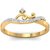 14k Hallmark Yellow Gold Ring with Certified Diamonds