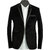Blackthread Black Velvet Colour - Classic Blazer For Mens