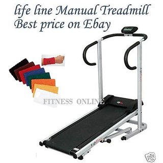 Manual Treadmill Foldable 1 Yr Wrty Jogger Machine Run Walk With