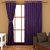 Geo Nature DESIGN HOME Eyelet purple door curtains set of 2 (C1R024)