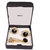 Sushito Rajasthani Black Beeds Cufflink With Tie Pin JSMFHMA0430