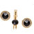 Sushito Rajasthani Black Beeds Cufflink With Tie Pin JSMFHMA0430