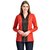 Klick2Style Dual Color Full Sleeve Zip TOP-2043-Blk-Red