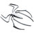 3D Metal Spider Logo Chrome Car Badge Emblem Sticker Decal for Car Bike Laptop
