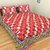 GRJ India Pure Cotton Chackered Print Double BedSheet With 2 Pillow Covers