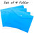 Set of 4  Files Folder with button