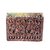 Pooja Creation Handicrafts Soap Stone Multicolor Carved Card Holder 3x4 inch