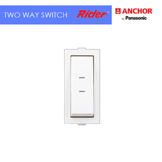 Anchor Rider 6A Two Way Modular Switch White (10 Pcs)