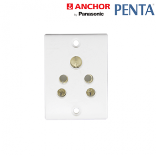 Anchor Penta Non Modular Socket 6A White (20 Pcs)