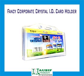 New Fancy Crystal I.D. Card Holder For Corporate / Office Employee (Set of 3 Pc)