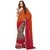 SuratTex Multicolor Georgette Embroidered Saree With Blouse