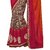 SuratTex Multicolor Georgette Embroidered Saree With Blouse