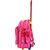 Butterfly Waterproof Princess Barbie Pink School Trolley Backpack