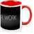 Homesogood Do Your Work Office Quote White Ceramic Coffee Mug - 325 Ml