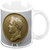 Homesogood Antique Coin Of Napoleon White Ceramic Coffee Mug - 325 Ml