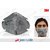 3M Anti-Pollution Bike/Scooter Riding / Driving Face Mask-Grey