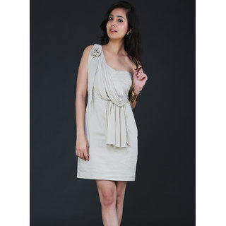 Schwof Chiffon Drape Dress