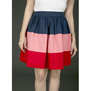 Schwof Pink Navy Skirt