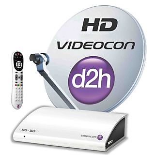 Videocon D2H (SD) connection with one month free(south silver)