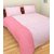 GEO NATURE POLY COTTON  PINK DOUBLE BEDSHEET WITH 2 PILLOW COVERS (TBED2023)
