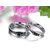 GirlZ! Titanium Stainless Steel Cubic Couple Matching Wedding Rings (2 pieces)
