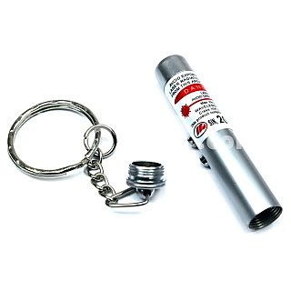 2 in 1 5mW 650nm Red Laser Pointer Keychain with LED Flashlight