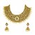 Zaveri Pearls Non Plated Gold Alloy Necklace Set For Women