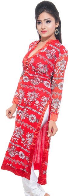 deep neck kurti