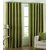 GEO NATURE EYELET GREEN  CURTAIN SET OF 2 (TWIN029)